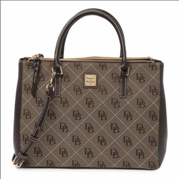 Dooney & Bourke Willa Zip Logo Satchel Bag, NWT - Picture 2 of 16